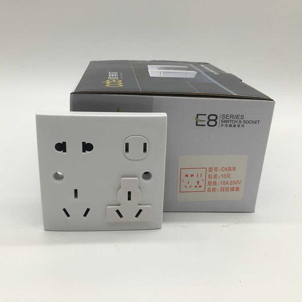 

switch panel 10a, 2233, 10 hole panel, 4-position socket