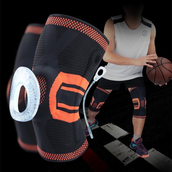 

elbow & knee pads outdoor exercise sports wraps support sleeve gym powerlifting braces joint for work, Black;gray