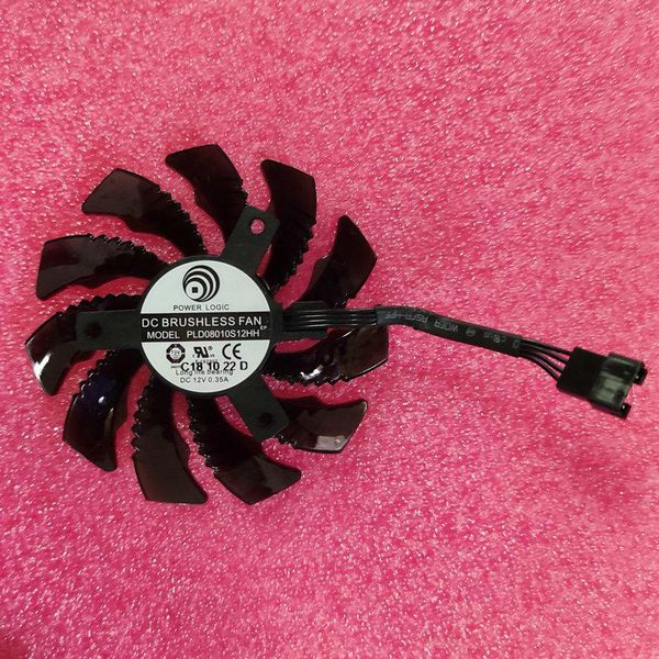 

original for gigabyte rtx2060 2070 rx5700xt graphics video card cooling fan pld08010s12hh dc12v 0.35a diameter 75mm pitch 40mm fans & coolin