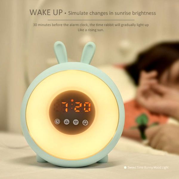 

other clocks & accessories creative wake up alarm clock fashion sweet dreams night light usb silicone wake-up lamp