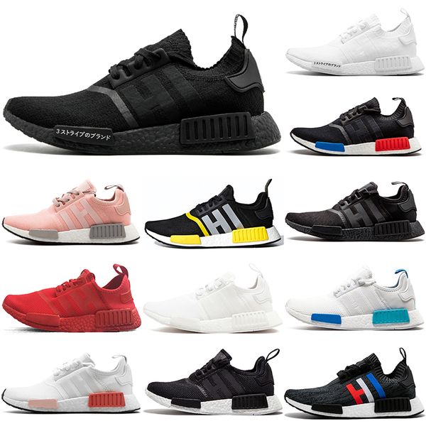 

new arrive running shoes men women r1 black bred cream japan triple white pink thunder blue outdoor sports trainers sneakers size 36-45