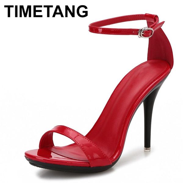 

sandals timetangcandy colored women one word band cover heel summer career stiletto shoes 2021 buckle strap high-heels, Black