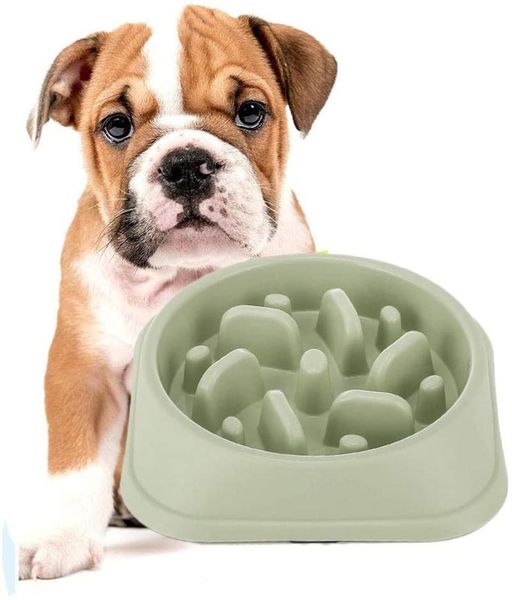 

cat bowls & feeders pet slow eating dog bowl feeder food plastic nonslip anti gulping