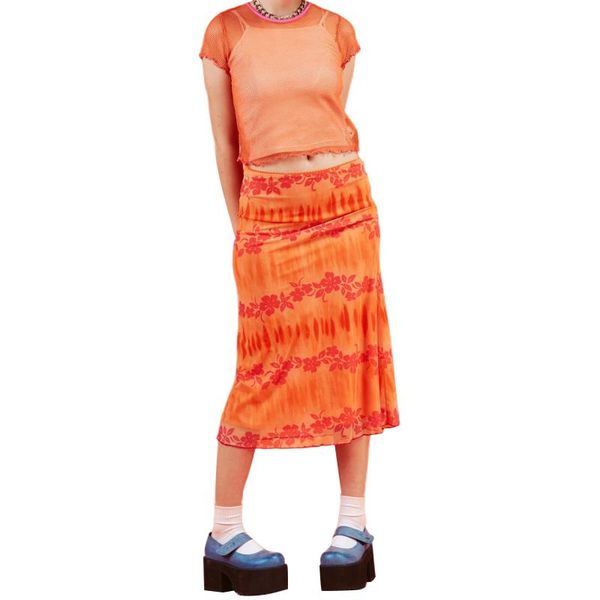 

skirts women casual with floral print bright colors bohemian style summer beach clothing, Black
