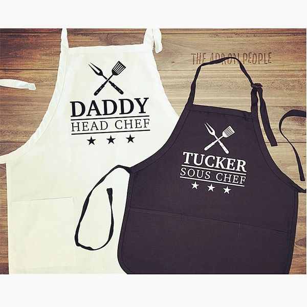 

customized family apron suit,old chef,little chef,personalized father son,mother son,father daughter,mother daughter gifts aprons