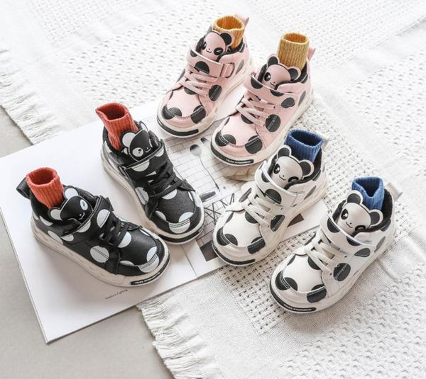 

sneakers autumn winter kids casual shoes printed cartoon fashion children for girl boy toddler running size 21-30, Black;red