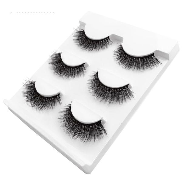 

pairs of natural false eyelashes long makeup 3d mink lengthen