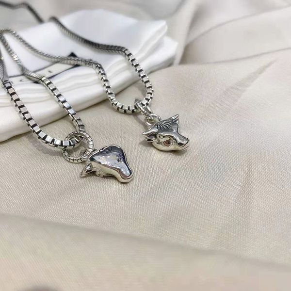 

925 silver makes old tauren couple necklace gift exclusive fine jewel