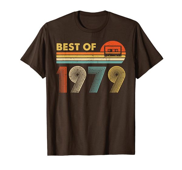 

vintage 1979 made in 1979 40th birthday 40 years old gift t-shirt, White;black