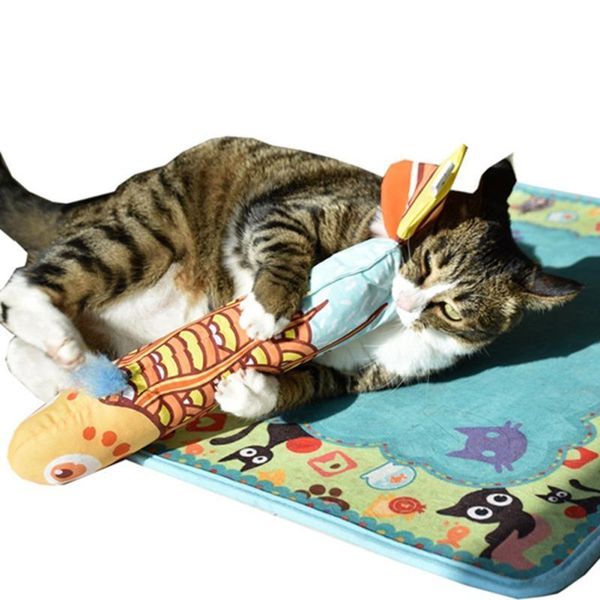 

cat toys catnip stuffed interactive playing kitty chew cat's vocal paper