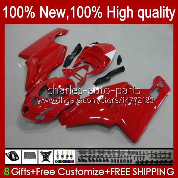 Motocicleta Bodywork para Ducati 749S Lustroso Red 999s 749 999 2003 2004 2005 2006 Body Kit 27NO.101 749-999 749 999 s R 03 04 05 06 Cowling 749R 999R 2003-2006 Fairing OEM