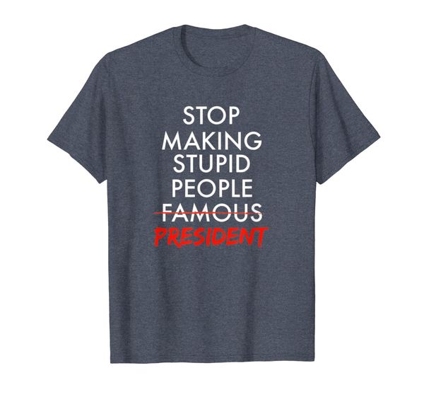 

smaking stupid people president t shirt, White;black