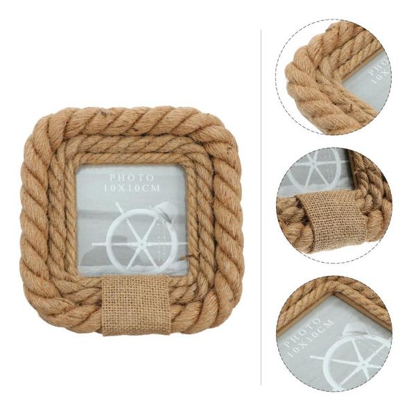

frames rope decorative picture frame 4 inches po pretty wood holder