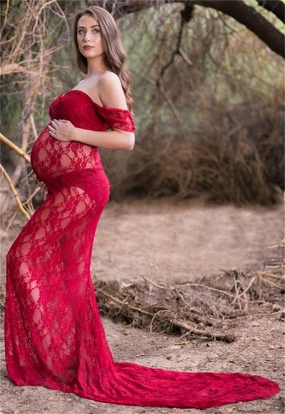 

wraps & jackets plus size maternity night robe lace appliques off shoulder party sleepwear custom made floor length nightgowns robes, White