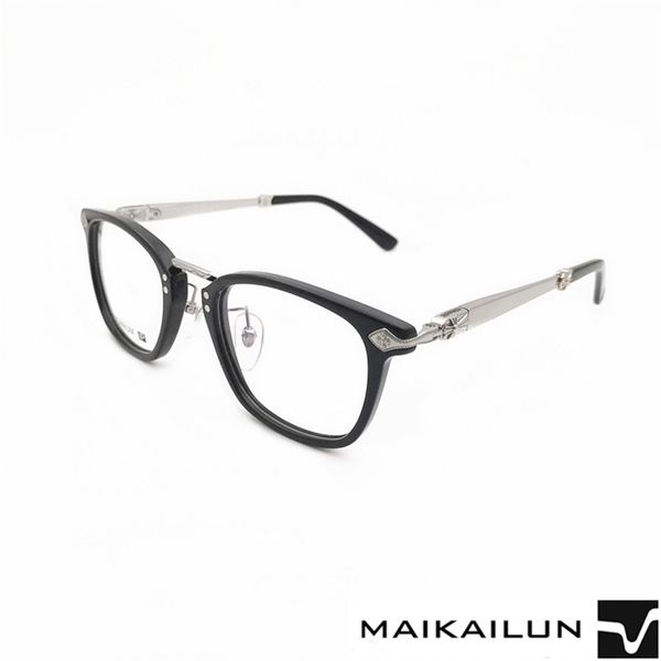 

70% off online store fashionable pure titanium spectacle frame, ultra light men's and women's art optical glasses, myopia glasses, White;black