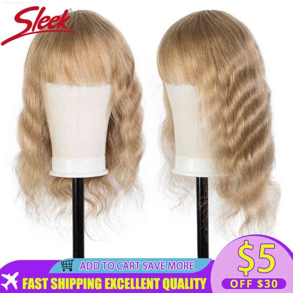 

sk blonde hu for women body wave with bangs blue remy brazilian hair short pixie cut wigs, Black