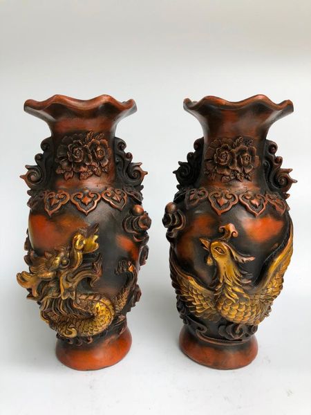 

vases copper dragon vase decoration pair of large antique home crafts