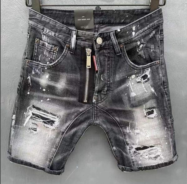 

men's jeans slim feet fashion all-match trend washed ripped cloting dt152, Blue