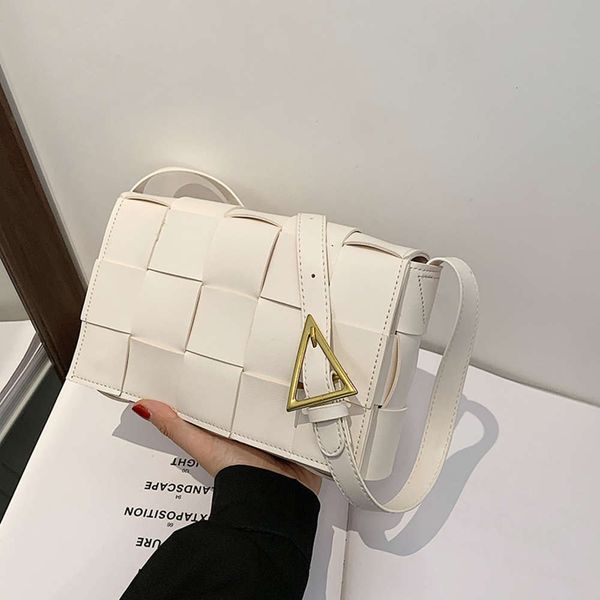 

bag women's bag fashion one shoulder 2021 summer personality pu woven small square