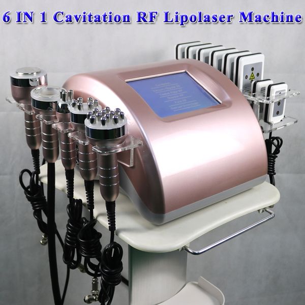 

40k cavitation fat reduction slimming machine lipo laser 650nm diode cellulite burning 6 in 1 rf weight loss device