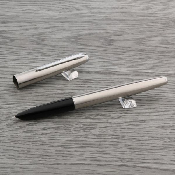 

jinhao 911 stainless steel f fountain pen luxurious silver stationery office school supplies pens