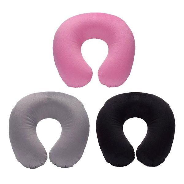 

pillow inflatable air cushion neck rest u-shaped compact plane flight short plushtravel pillows home textile drop