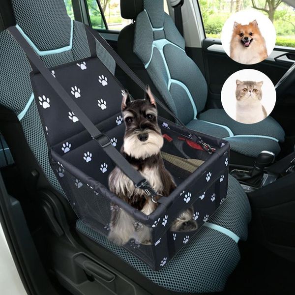 

travel dog car carrier seat cover folding hammock pet carriers bag carrying for dogs cats transportin basket waterproof covers