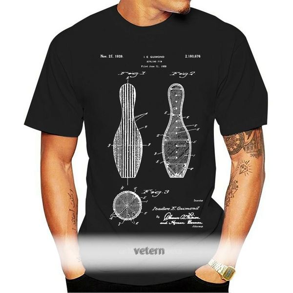 

bowling pin shirt bowler gift alley big lebowski team men's t-shirts, White;black