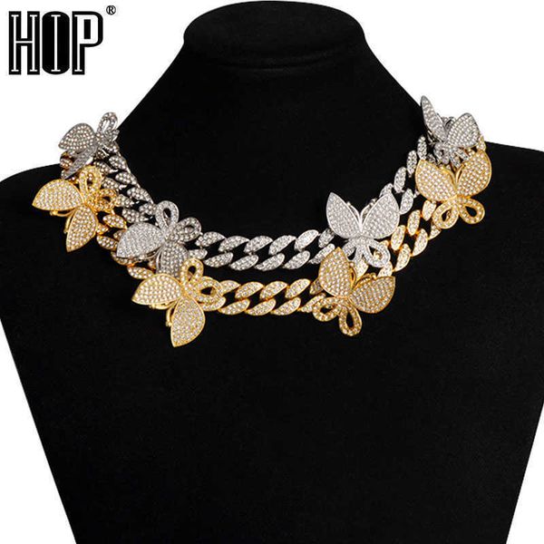 

hip hop - men's neck ras necklace, cuban chain, 15mm ice diamond, silver gold, miami bow, jewelry q0809
