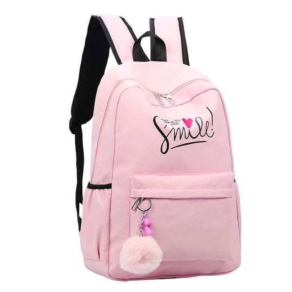 

-selling small fresh student schoolbag female bag pure color simple canvas backpack school bags