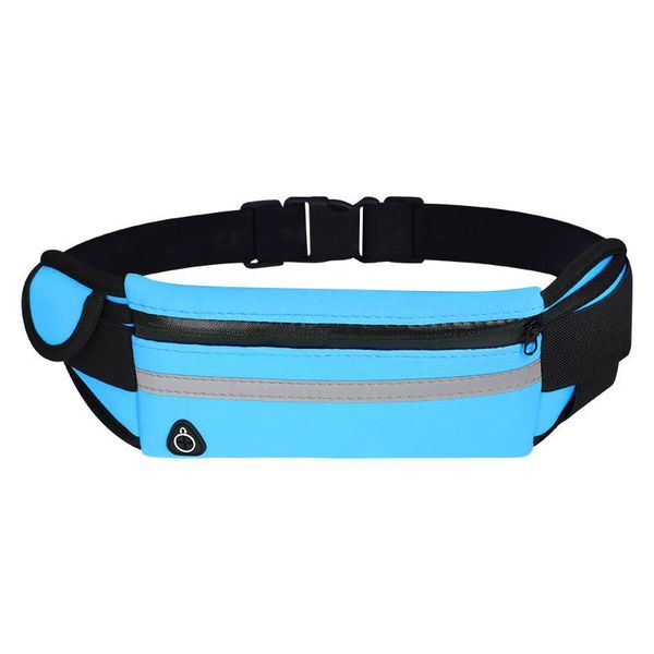 

waist bags women's are in 2021 travel fashion sports running waterproof multifunctional belt blue banana bag ladies