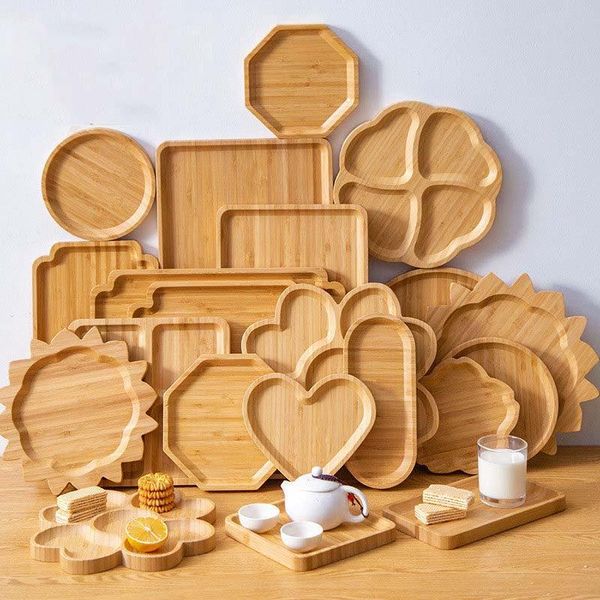 

kitchen storage & organization tray wooden food plates dishes for serving organizer decoration cutlery tableware pallet tea cup saucer