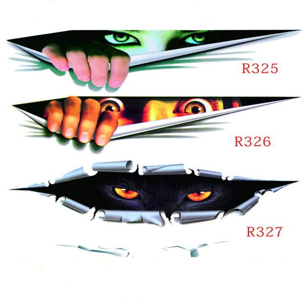 

3d simulation stereo car stickers men's panther eyes peek at car stickers