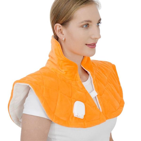 

carpets weighted heating pad 1.5lb large electric heated neck shoulder wrap for pain relief