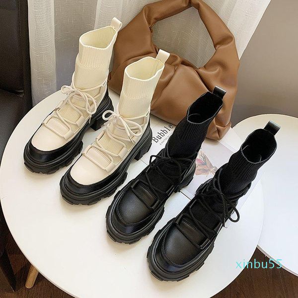 Botas de inverno mulheres calorosas meias elásticas moda altíssima alongamento sapatos sexy tornozelo