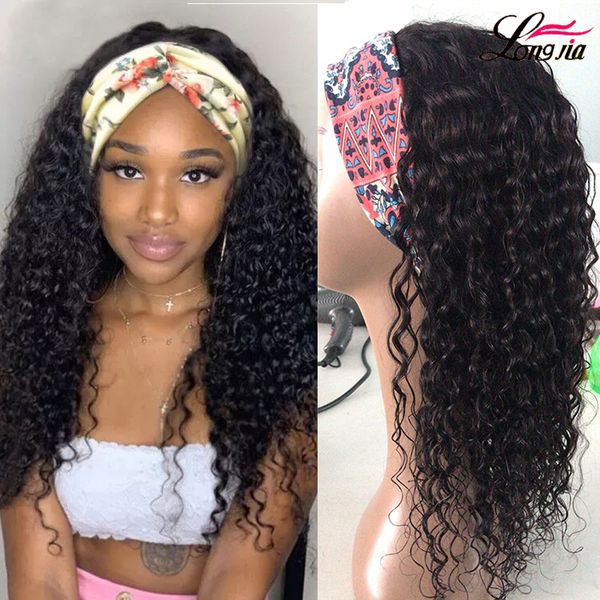 Bellissimo fabbrica Direct 8A Wigs Wigs Brasile Water Wave Parrucche del 150% Densità Natura Colore Brasile Indian Curly Hair Wigs