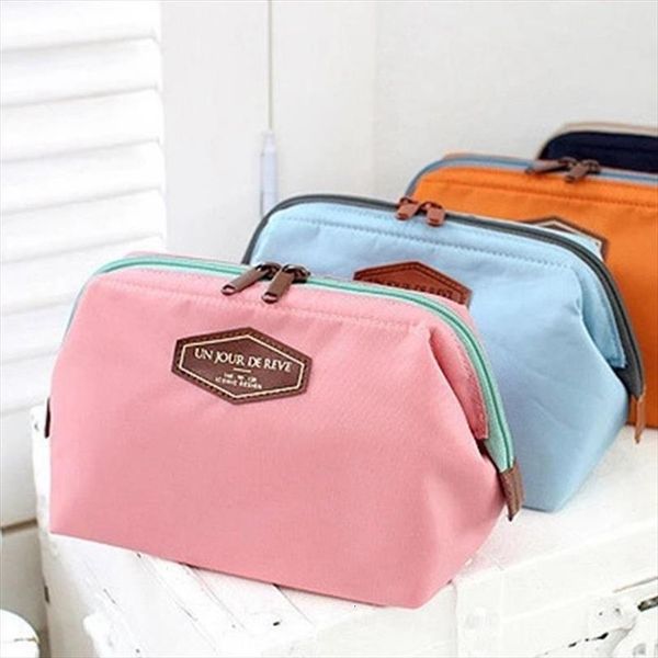 

fashion casual women make cosmetic bag up pouch clutch handbag purses case beauty organizer for travel