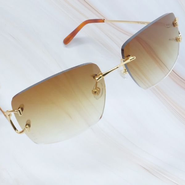 

design glasses square mens rimless wire sunglasses shades eyewear 4l7x, White;black