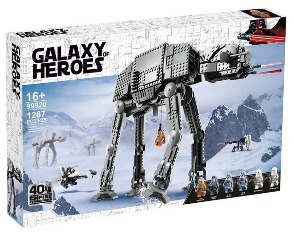 

in stock new 1267pcs star fighter at- at walker moc motor building blocks toys christmas gifts