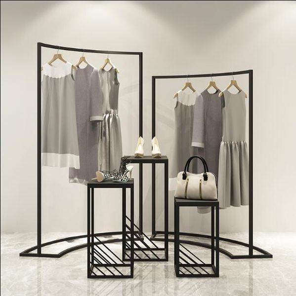 

hangers & racks clothing store display rack in the island cabinet women's shop horizontal bar iron art