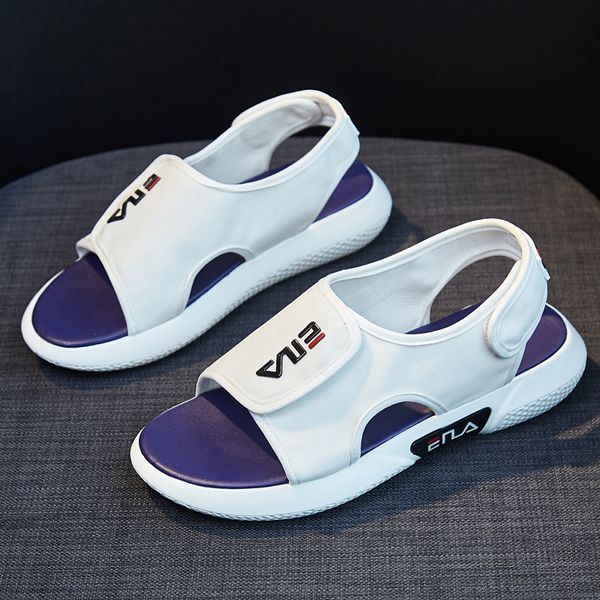 

summer white fashion brand sandals womens luxury flats sandals comfortable chunky sandals womens designe sandalias mujer 2021, Black