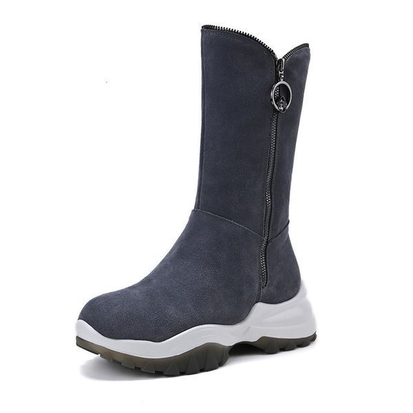 

asumer snow come in women's wool leather shoes winter boots, Black