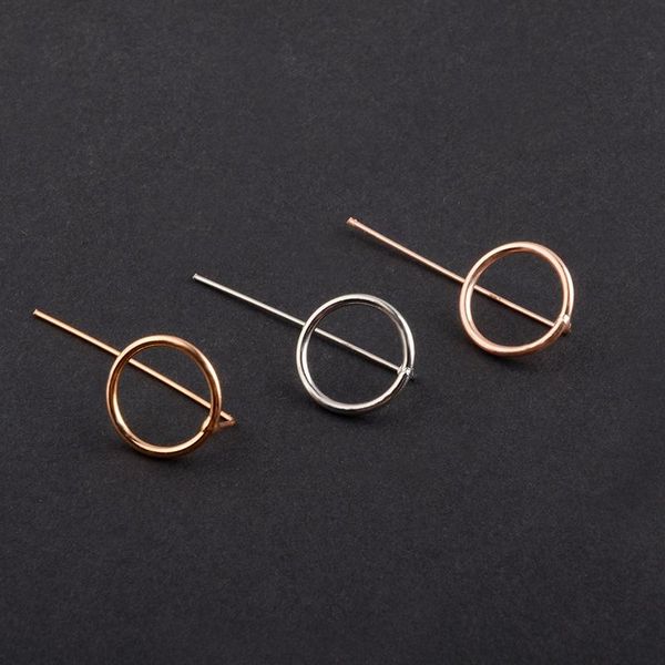 

ly gold colored light weight chunkys open hoops simple personality round earrings for 2021 fashion vk-ing stud, Golden;silver