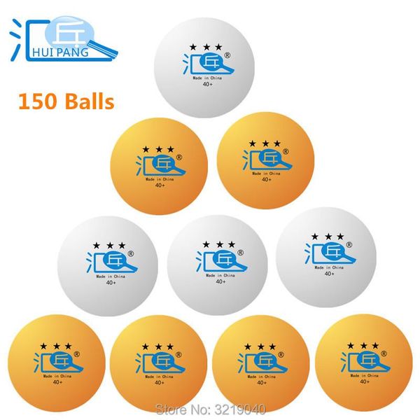 

star table tennis ball 40+ material 150pcs pingpong balls orange/white