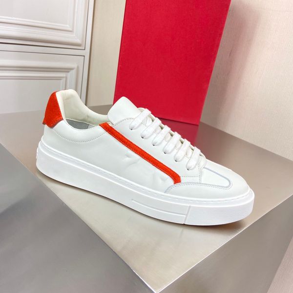 

personality and fashion luxury designer famous boys sneakers lace-up shoes with genuine leather casual b21, Black