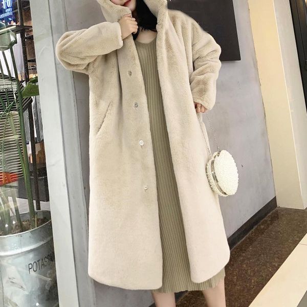 

women's jackets winter women fashion plus size coat luxury long jacket warm hooded magnet clasp outwear upgrade version#8, Black;brown