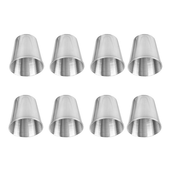 

mugs 6pcs stainless steel cups s portable drinking tumblers #h15