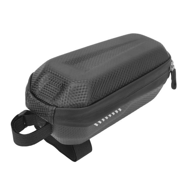 

bike saddles eva hard shell waterproof bicycle cycling bag front tube frame pouch holder saddle bags accessory double pull head design