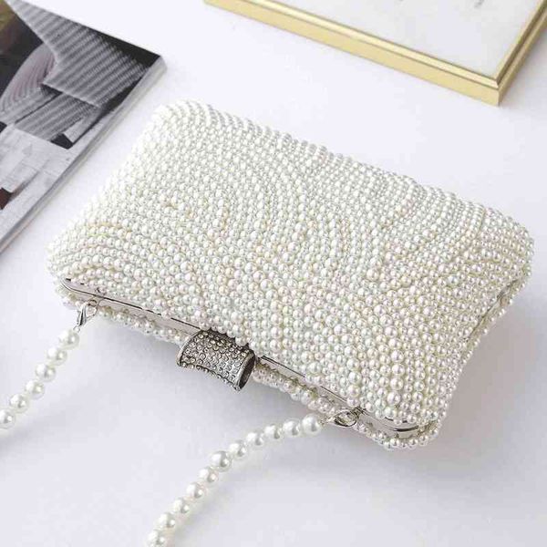 

evening bag pearl handbag dinner celebrity dress hand chain sling banquet
