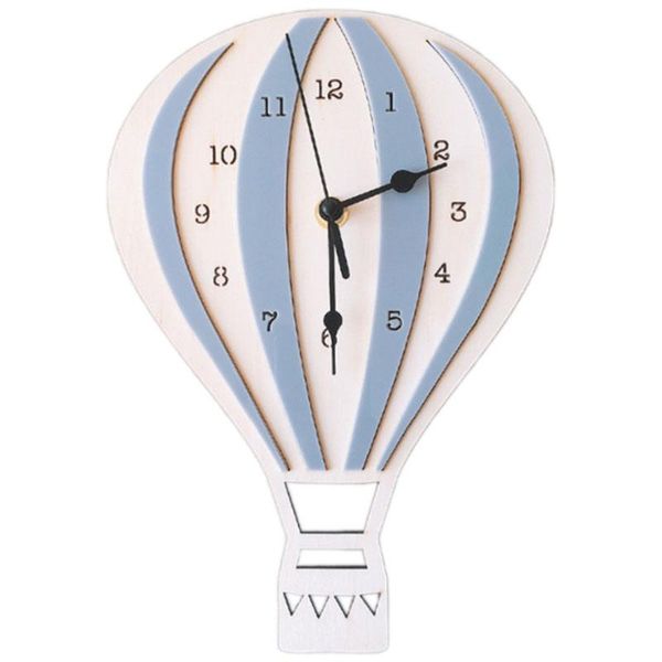 

wall clocks nordic style children cartoon air balloon clock mute room unique gifts home decorations gray